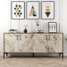 TUTI AG Konzolasztal Kiev - Diós, Fehér Marble bútor
