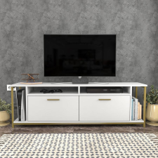 TUTI AG TV szekrény Omar - White, Gold bútor