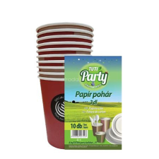 Tuti Papírpohár, 3 dl, 10 db, TUTI "Party" party kellék
