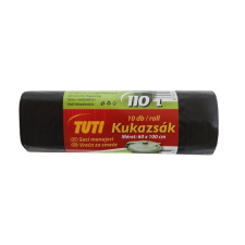 Tuti Szemeteszsák, 110 l, 10 db, 60x110 cm, 17 µ, TUTI, fekete tisztító- és takarítószer, higiénia