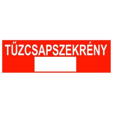  Tűzcsapszekrény - utánvilágító műanyag, 250*80mm információs tábla, állvány