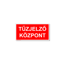  Tűzjelző központ - öntapadó, 300*150mm információs tábla, állvány