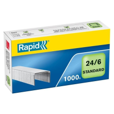Tűzőkapocs, 24/6, horganyzott, RAPID "Standard" gemkapocs, tűzőkapocs