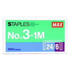  Tűzőkapocs MAX 24/6 1000/dob gemkapocs, tűzőkapocs
