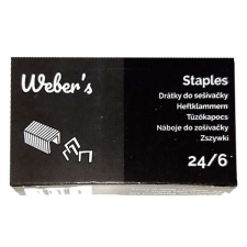  Tűzőkapocs WEBER&#039;S 24/6 1000db/dob gemkapocs, tűzőkapocs