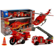 Tűzoltósági járművek szett - helikopter ,motor fény hanghatásokkal 6946 helikopter és repülő
