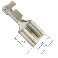  Tűzősaru hüvely. 6,3x0,8 mm, 0,5...1 mm² kisháztartási gépek kiegészítői