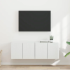  TV Fali Szekrény 2 pcs Fehér 59,5 x 31 x 40 cm Faanyag