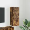  TV Fali Szekrény 30 x 31 x 80 cm Füstölt tölgy Szerelt Fa