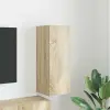  TV Fali Szekrény 30 x 31 x 80 cm Sonoma Szerelt Fa