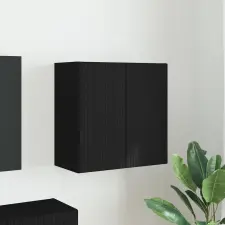  TV Fali Szekrény Fekete 59,5 x 31 x 60 cm Faanyag bútor