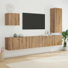  TV faliszekrény Falra szerelhető 5 pcs Artisan tölgy Faanyag