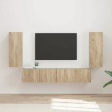  TV falit kabinet szett 4 pcs Sonoma tölgy Faanyag bútor