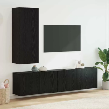  TV falit kabinet szett 5 pcs Musta tammi Faanyag bútor