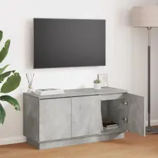  TV szekrény 100 x 38 x 49 cm Beton Szürke Szerelt Fa bútor