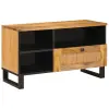  TV szekrény fiókkal Barna 80 x 33,5 x 46 cm Tömör Mangófát
