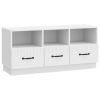  TV szekrény fiókkal Fehér 102 x 34,5 x 47 cm Szerelt Fa