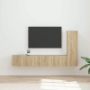  TV szekrény garnitúra 3 db Sonoma tölgy Szerelt Fa