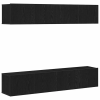  TV szekrény garnitúra 4 pcs Fekete tölgy 80 x 30 x 30 cm