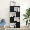  TV szekrény garnitúra Fekete 60 x 24 x 125,5 cm Faanyag