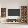  TV szekrény garnitúra FLORIN 3 pcs Füstölt tölgy Faanyag