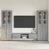 TV szekrény garnitúra FLORIN 3 pcs Szürke Sonoma Faanyag