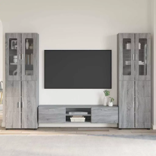  TV szekrény garnitúra FLORIN 3 pcs Szürke Sonoma Faanyag bútor