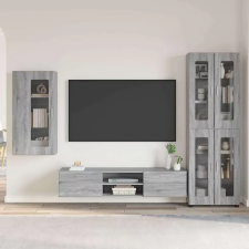 TV szekrény garnitúra FLORIN 3 pcs Szürke Sonoma Faanyag bútor