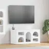  TV szekrény Magas Fényű Fehér 80 x 35 x 40 cm Faanyag
