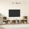  TV Szekrény Szett polcokkal tárolóval 6 pcs Artisan tölgy Faanyag