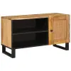  TV szekrény tárolóval Barna 80 x 31,5 x 46 cm Tömör Mangófát