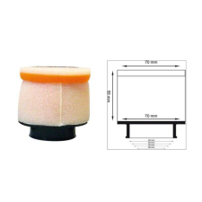 Twin Air légszűrő hengeres Ø28mm - 158973 egyéb motorkerékpár alkatrész