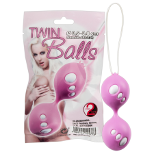  Twin Balls - gésagolyó duó (pink) kéjgolyó