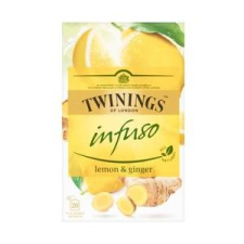 TWININGS citrom és gyömbér herbatea 40 g reform élelmiszer