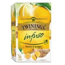 TWININGS Herbatea TWININGS citrom és gyömbér 20 filter/doboz gyógytea