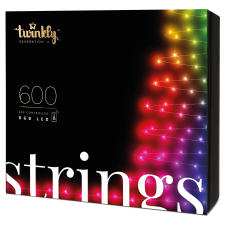 Twinkly Strings IP44 Okos karácsonyfa izzó, 600 LED, Bluetooth, Wifi, 48m (TWS600STP-BEU) karácsonyfa izzósor
