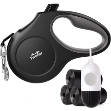  TwoEar kutyapóráz, műanyag, fekete, 18,5 x 12 x 3 cm nyakörv, póráz, hám kutyáknak