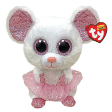  Ty Beanie Boos: Nina egér plüss figura - 24 cm plüssfigura