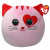 TY Inc. TY Squishy Beanies: Flirt, a rózsaszín cica párna plüss - 30 cm