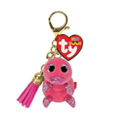  TY: Mini Boos clip műanyag figura WILMA - rózsaszín kacsacsőrű emlős kulcstartó