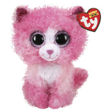 Ty. TY: Beanie Boos REAGAN rózsaszín macska 15cm plüssfigura