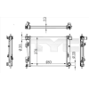 TYC hűtő, motorhűtés TYC 717-0001
