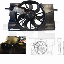 TYC ventilátor, klímakondenzátor 838-0007 autóalkatrész