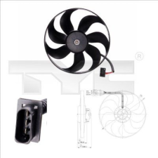 TYC ventilátor, motorhűtés TYC 802-0009 autóalkatrész