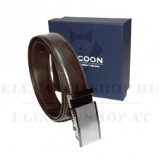  Tycoon férfi bőr öv díszdobozban - Barna ajándéktárgy