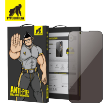 Type Gorilla Apple iPhone 15 Pro Max TG Privacy 2.5D Üvegfólia - Fekete mobiltelefon kellék