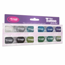 TyToo : Hideg színek válogatása csillámpor szett 12×2,5ml kreatív és készségfejlesztő
