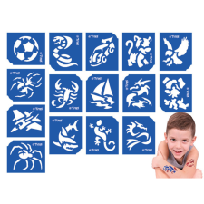 TyToo Sablon szett - fiúknak - 15 db-os csillámtetoválás
