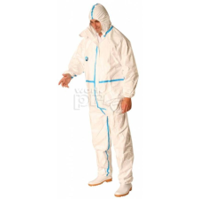 Tyvek Dupont Overál Tyvek classic plus kapucnis biztonsági hegesztéssel fehér L munkaruha