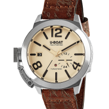 U-Boat 8892 Classico Tungsteno Beige Automatic Mens Watch 42mm 10ATM, karóra